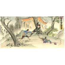 日本版画 "Patrol and Enemy - Russo-Japanese War" 由 Unknown, 無款 (null) 创作