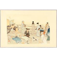 Japanese Print "From Nihonbashi Bridge - 100 Views of Mt. Fuji" by Ogata Gekko, 尾形月耕 (Ogata Gekko)