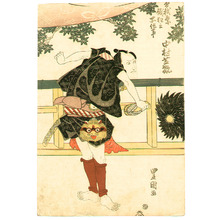 Utagawa Toyokuni I: Street Fight - Kabuki - Artelino