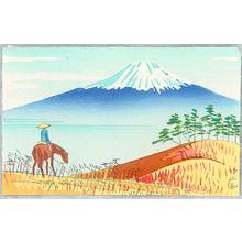 藤島武二: Mt. Fuji and Horse Rider - Artelino