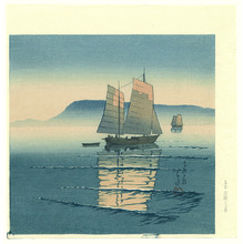 Kawase Hasui: Morning in Takamatsu - Twelve Famous Sceneries - Artelino