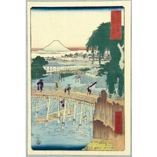 Utagawa Hiroshige: Ichikoku Bridge - Thirty-six Views of Mt.Fuji - Artelino