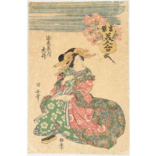 Japanese Print "Beauty Ohi" by Utagawa Kuniyasu, 歌川国安 (Utagawa Kuniyasu)