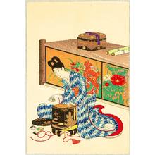 Toyohara Chikanobu: Girl and Shell Game - Artelino