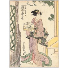 Utagawa Toyokuni I: Caged Bird - Kabuki - Artelino