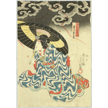 Japanese Print "Thunder and Lightning" by Utagawa Kunisada, 歌川国貞 (Utagawa Kunisada)