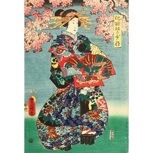 Estampe japonaise "Three Beauties" par Utagawa Kunisada, 歌川国貞 (Utagawa Kunisada)