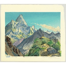 Morozumi Osamu, 両角修 (Sugiyama Osamu)创作的日本版画《Hello Amadablam - Nepal》