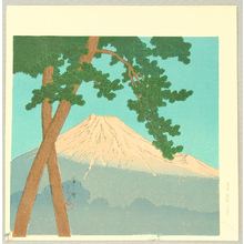 Kawase Hasui, 川瀬巴水 (Kawase Hasui)による浮世絵「Mt. Fuji in the Early Morning - Twelve Famous Sceneries」