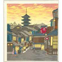 Tokuriki Tomikichiro: Shimogawara in the Evening - Artelino