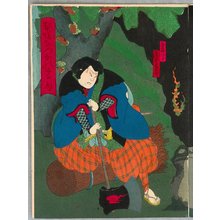 Utagawa Yoshitaki, 歌川芳滝 (Utagawa Yoshitaki)创作的日本版画《Stone Frog - Kabuki》