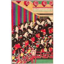 Toyohara Chikanobu: Music and Dance at Theater Opening - Artelino