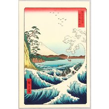 Japanischer Druck "Sea Off Satta - 36 Views of Mt. Fuji" von Ando Hiroshige, 歌川広重 (Ando Hiroshige)