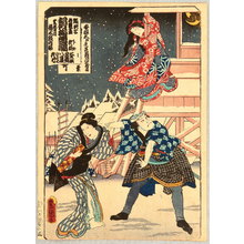 Utagawa Kunisada: Winter Drama - Kabuki - Artelino