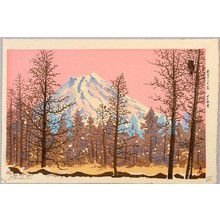 Tokuriki Tomikichiro: Mt. Fuji and Owl - Koshu Kaido - New Thirtysix Views of Mt. Fuji - Artelino