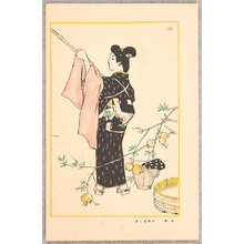 日本版画 "Washing - Washing" 由 Unknown, 無款 (null) 创作