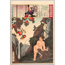 Toyohara Chikanobu: Wild Boy and Monkeys - Azuma Nishiki Chuya Kurabe - Artelino