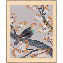 Ono Bakufu: Turtle Dove and Cherry - Collection of Japanese Flowers and Birds - Artelino