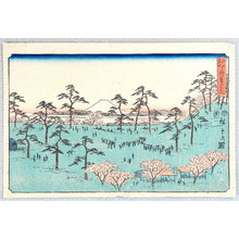 Japanese Print "Asukayama - Edo Meisho" by Ando Hiroshige, 歌川広重 (Ando Hiroshige)