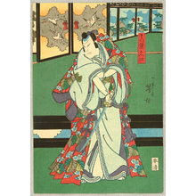 Japanese Print "Swordman - Kabuki" by Utagawa Yoshitaki, 歌川芳滝 (Utagawa Yoshitaki)