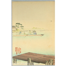 Toyohara Chikanobu: Ferry Station. - Artelino