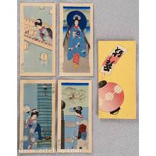 Estampe japonaise "Four Maiko Prints" par Unknown, 無款 (null)