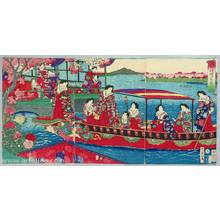 Toyohara Chikanobu: Royal Court - Cherub Boat Excursion - Artelino