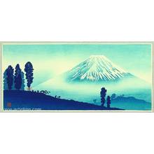 Takahashi Hiroaki: Mt. Fuji and Red Torii - Blue Colored Variant - Artelino