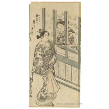 Okumura Masanobu: Two Beauties in Early Edo Era - Artelino