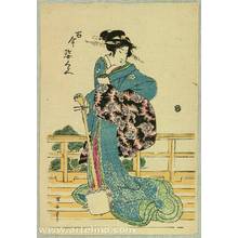 Japanese Print "Shamisen Player" by Utagawa Kuniyasu, 歌川国安 (Utagawa Kuniyasu)