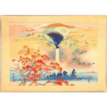 Iijima Koga: Nachi Waterfall in Autumn - Artelino