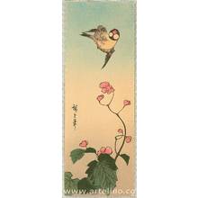 Utagawa Hiroshige: Bird and Pink Flowers - Artelino