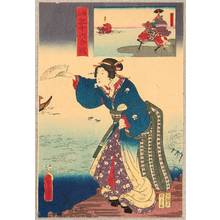 Utagawa Kunisada, 歌川国貞 (Utagawa Kunisada)による浮世絵「Beauty and Fan」