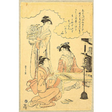 Hosoda Eishi: Three Beauties - Artelino