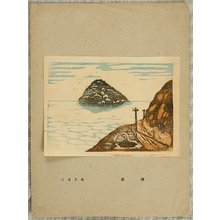 日本版画 "Bakuchiku - Awajima Island" 由 Unknown, 無款 (null) 创作