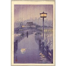 Kasamatsu Shiro: Night Rain at Shinobazu Pond - Artelino