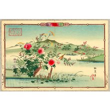 Utsushi Rinsai: Rinsai's Bird and Flowers - Tiger-Heron and Chinese Hibiscus - Artelino