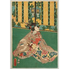 Estampe japonaise "Drum Player" par Utagawa Kunisada, 歌川国貞 (Utagawa Kunisada)