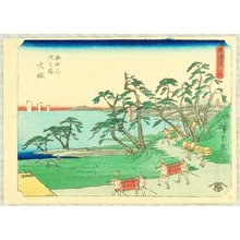 Japanese Print "Tokaido Fifty-three Stations (Kichizo) - Oiso" by Ando Hiroshige, 歌川広重 (Ando Hiroshige)