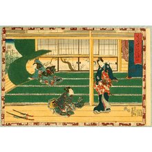 Utagawa Kunisada: The Tale of Genji - Gust of Wind - Artelino