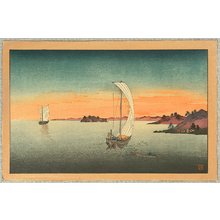 Unknown: Sail Boats in Sunset - Artelino