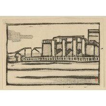 Masuko Yo: Prints of Village - Scene of a Baseball Stadium - Artelino