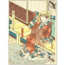 Utagawa Hirosada: Beauty Tora - Kabuki - Artelino