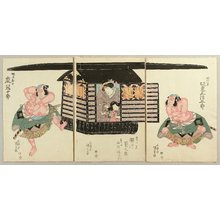 Japanese Print "In a Palanquin - kabuki" by Utagawa Kunisada, 歌川国貞 (Utagawa Kunisada)