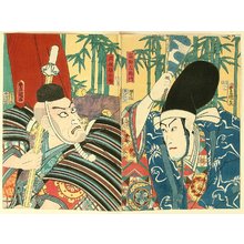 Utagawa Kunisada: Benkei and Togashi - Chushingura - Artelino