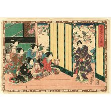 Estampe japonaise "The Tale of Genji - Chapter 9" par Utagawa Kunisada, 歌川国貞 (Utagawa Kunisada)