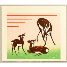 Unknown, 無款 (null)による浮世絵「Deer.」