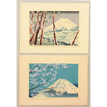 Tokuriki Tomikichiro: Four Seasons of Mt. Fuji - Artelino