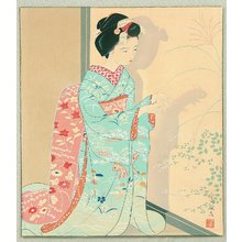 Higuchi Tomimaro: Kyo Nishiki - Maiko in Autumn - Artelino