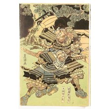 Utagawa Toyokuni I: Benkei and Tosabo meets Yoshitsune and Shizuka - Artelino